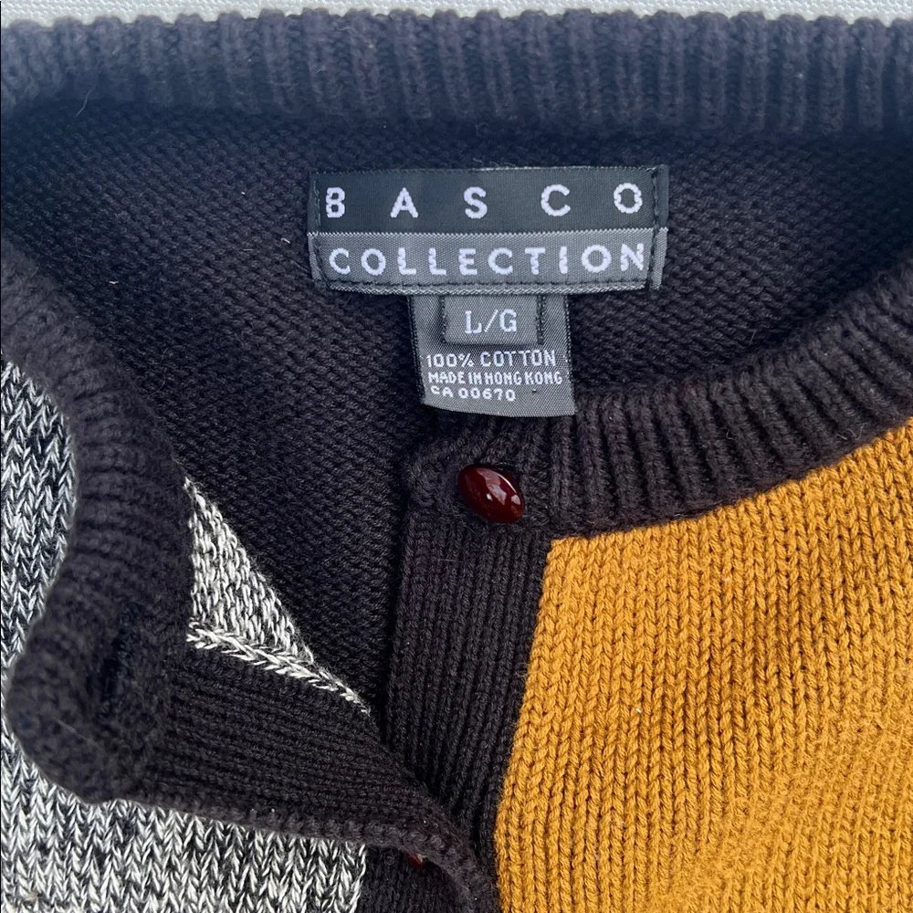 🍱Vtg 90s Basco cardigan sweater🍱 - Picture 2 of 8
